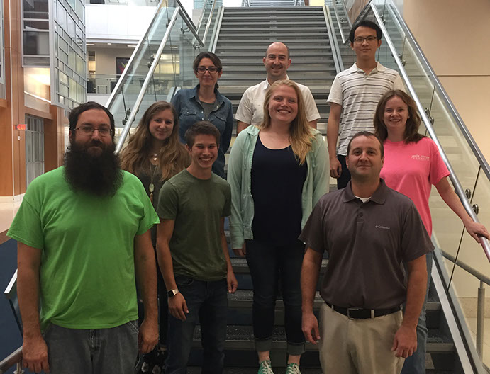 Laganowsky Lab group photo, Fall 2018